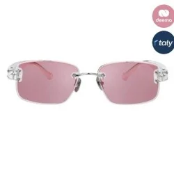 نظارة شميلو الذكية عدسات مرآة هادئة مع إطار أبيض